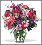 Pink and Purple Flower Arrangement